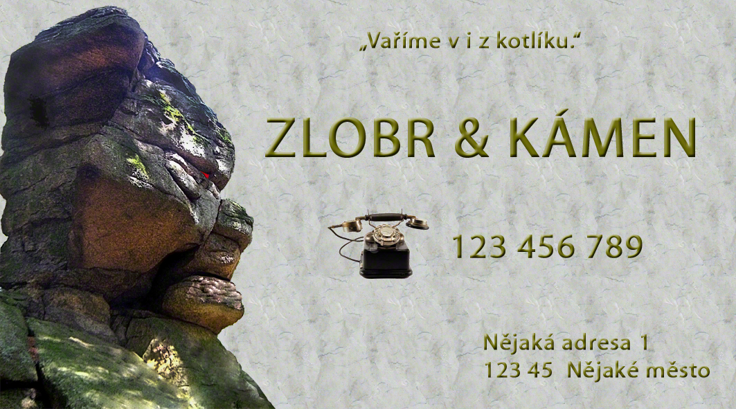 vizitka Zlobr and Kámen